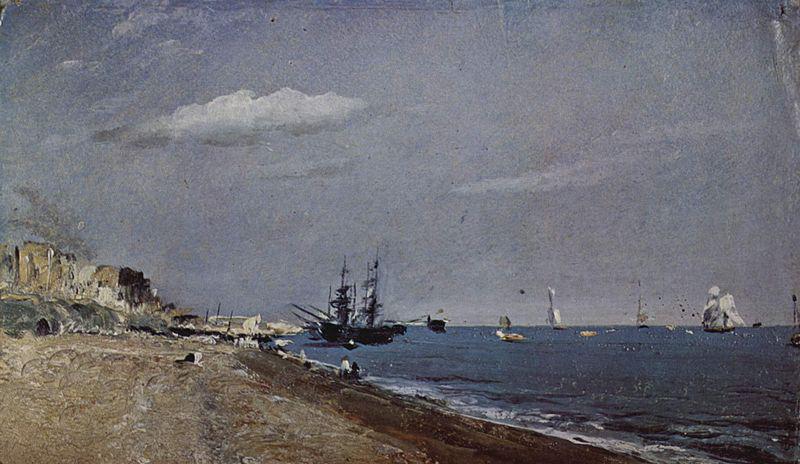 John Constable Beach of Brighton with sailing boats Sweden oil painting art